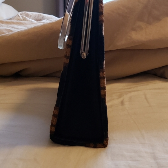 Vintage Lucite and Felt Day and Evening Purse - Picture 2 of 5